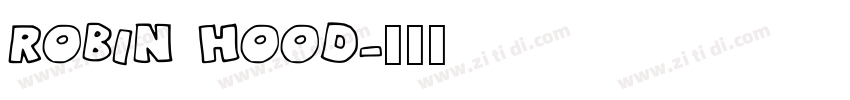 Robin Hood字体转换